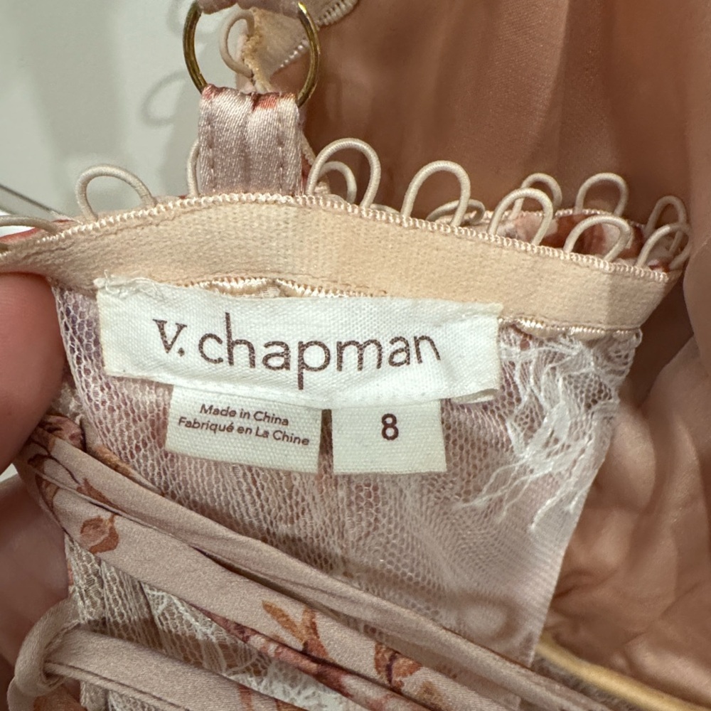 V. Chapman Jolie Rose Print Dress - Picture 3 of 8